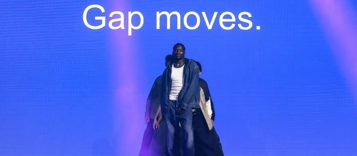 Stadium Dance Las Vegas custom convention opening performance for Gap Inc. #GapMoves campaign at the Aria Convention Center Las Vegas, featuring original choreography for a national corporate event audience of 2,000 attendees.