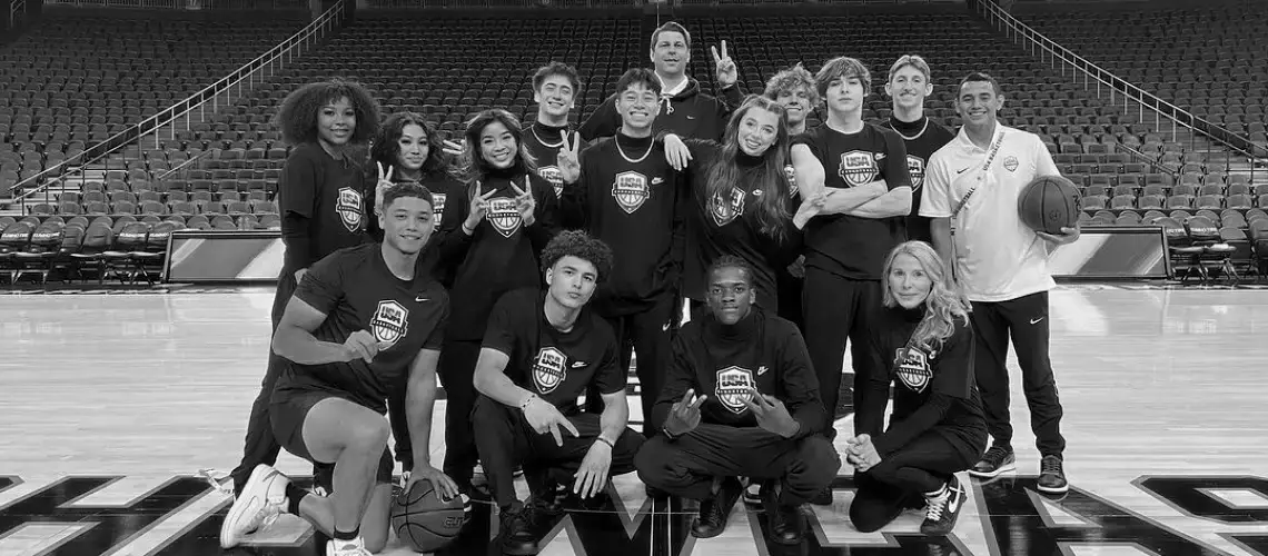 Stadium Dance Las Vegas serving as the USA Basketball Official Hype Squad for international games and exhibition productions at T-Mobile Arena Las Vegas.